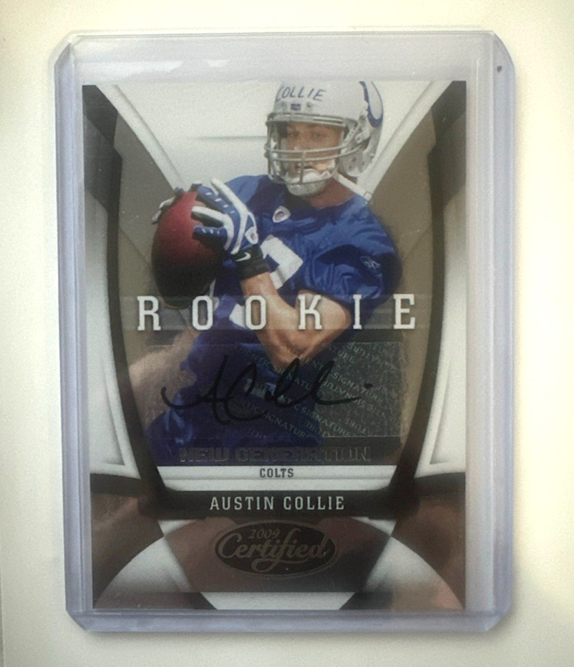 Austin Collie Donruss Certified #130 New Generation Autograph