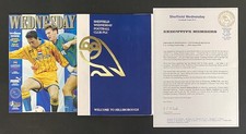 SHEFFIELD WEDNESDAY v Tottenham 1994/1995 VIP package include outer jacket