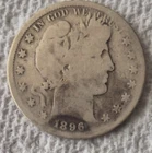 1896 S Barber Silver Half Dollar San Francisco Mint