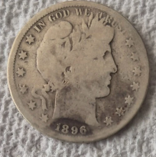 1896 S Barber Silver Half Dollar San Francisco Mint