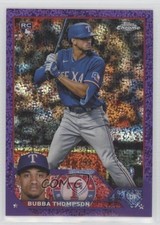 2023 Topps Chrome Purple Speckle Refractor /299 Bubba Thompson #58 8k4