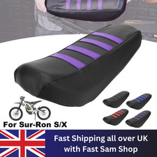 For SUR-RON Surron LB Light Bee S X Motocross Striped Soft Seat Cover PVC Black
