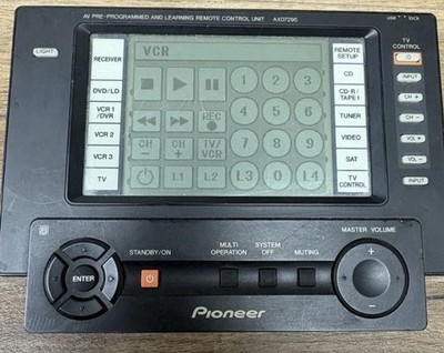 PIONEER Elite REMOTE CONTROL LEARNING TOUCH SCREEN AXD7295  VSX-49TX.