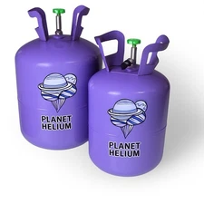 2 X Disposable Helium Balloon Tank Party Kit Fills 60 Balloons