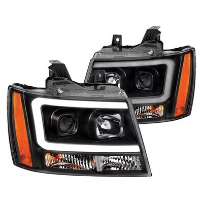 Chevrolet Tahoe Suburban Avalanche Scheinwerfer LED Tube black 2007 2014 07 14