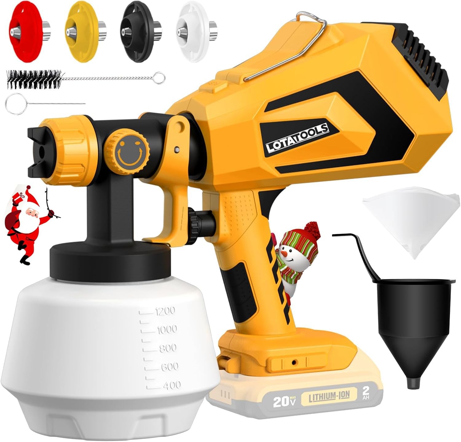 Cordless Paint Sprayer for Dewalt 20V MAX Battery Electric Spray Paint Gun wi...