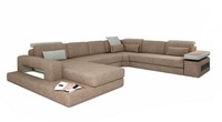 U Form Polster Couchen Textil Design Couch Ecksofa Wohnlandschaft Sofa Neu