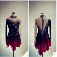ice figure skating competition dress Gymnastics costume dance Dress dyeing