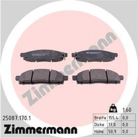 Zimmermann BremsbeläGe Bremsbelegsatz Vorne FüR Nissan NV200 Evalia