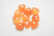 8mm Peach Moonstone Trillion Cab Cabochon For Jewelry Making Gemstone