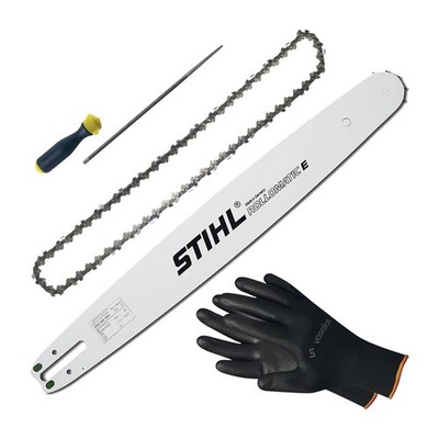 Stihl Ersatzkette + Schwert 35cm 50G Picco Micro 3 + Feilenheft mit Feile 4mm