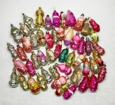 Soviet vintage glass christmas tree ornament characters - ussr decoration