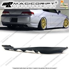 Fits 97-01 Honda Prelude Coupe 2dr 4 Fin Jdm Style Pu Rear Bumper Diffuser Lip