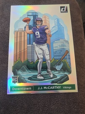 JJ MCCARTHY 2024 Donruss Downtown Prizm Jumbo Oversize Rookie #DT11 