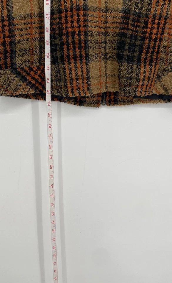 Christopher & Banks Womens Multicolor Plaid Sleeveless Full-Zip Vest Size Large - Image 4 of 4