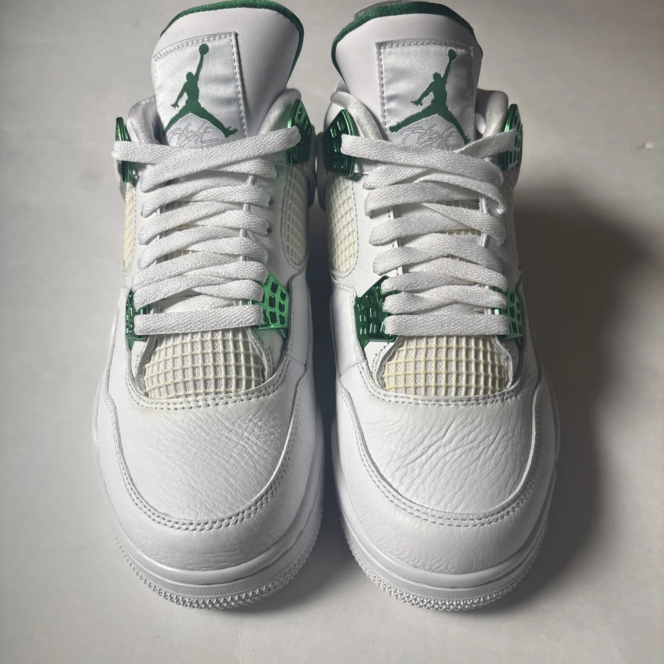 耐克 Air Jordan 4 Retro 'Green Metallic' 2020 男式 9 运动鞋 CT8527-113 无盒 — 第 4/4 张图片
