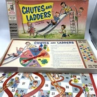 Vintage 1956 Chutes and Ladders Board Game Complete Milton Bradley USA