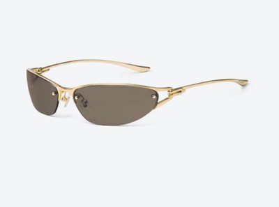 Gentle Monster Futura 03 Sunglasses Gold/Brown With Case New
