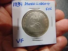 1839   Seated Liberty Half Dollar 50C  Tough Date!