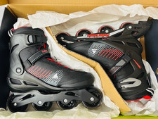 Rollerblade Men's Zetrablade Skates in Black/Red, Size 11/11.5- NEW IN BOX