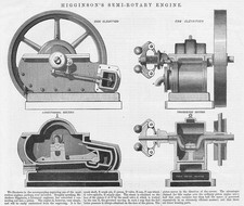 Higginson's Semi Rotary Engine