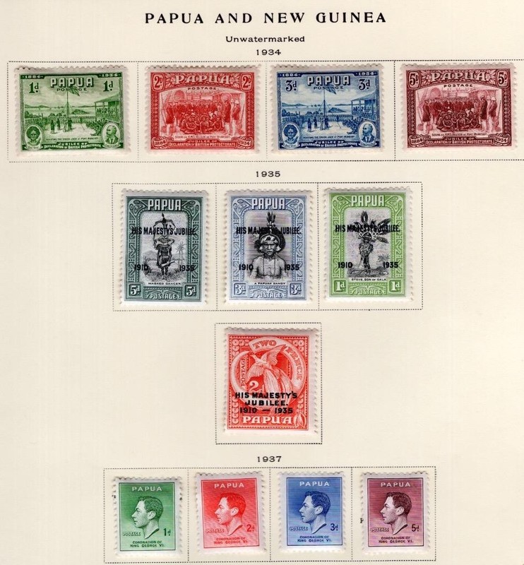 Papua 1916-1931 Partial Set - OG MH & Used - Sc# 60-70  No Reserve!