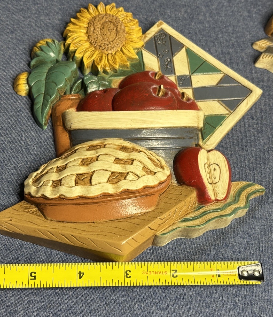 Vintage Kitchen Decor Farmhouse Homco 3D Wall Decor