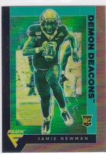 2021 Chronicles Draft Flux #247 Jamie Newman Rookie Card Wake Forest. rookie card picture