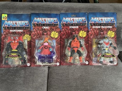 Mattel Masters of the Universe Origins Konvolut Mantenna,Orko, Stinkor Und Troop