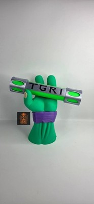 TGRI Ooze Canister LED Light With Hand Stand Teenage Mutant Ninja Turtles TMNT