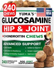 Glucosamine for Dogs - 240 Chews - Hip and Joint 240 Chews,