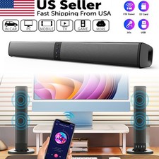 2 in 1 Separable Sound Bars 4 Speaker System Wireless TV Speaker Subwoofer BT