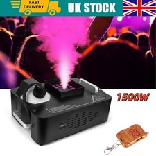 LED Smoke Fog Machine1500W RGB LED Smoke Machine with Remote Control Stage Light