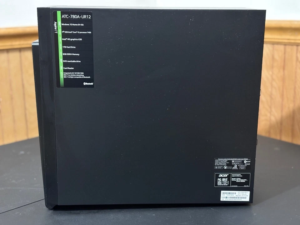 Acer Aspire T ATC-780A-UR12 Desktop PC, Win 10, 16GB Ram, 1TB HD, Quad 4 - Image 2 of 4