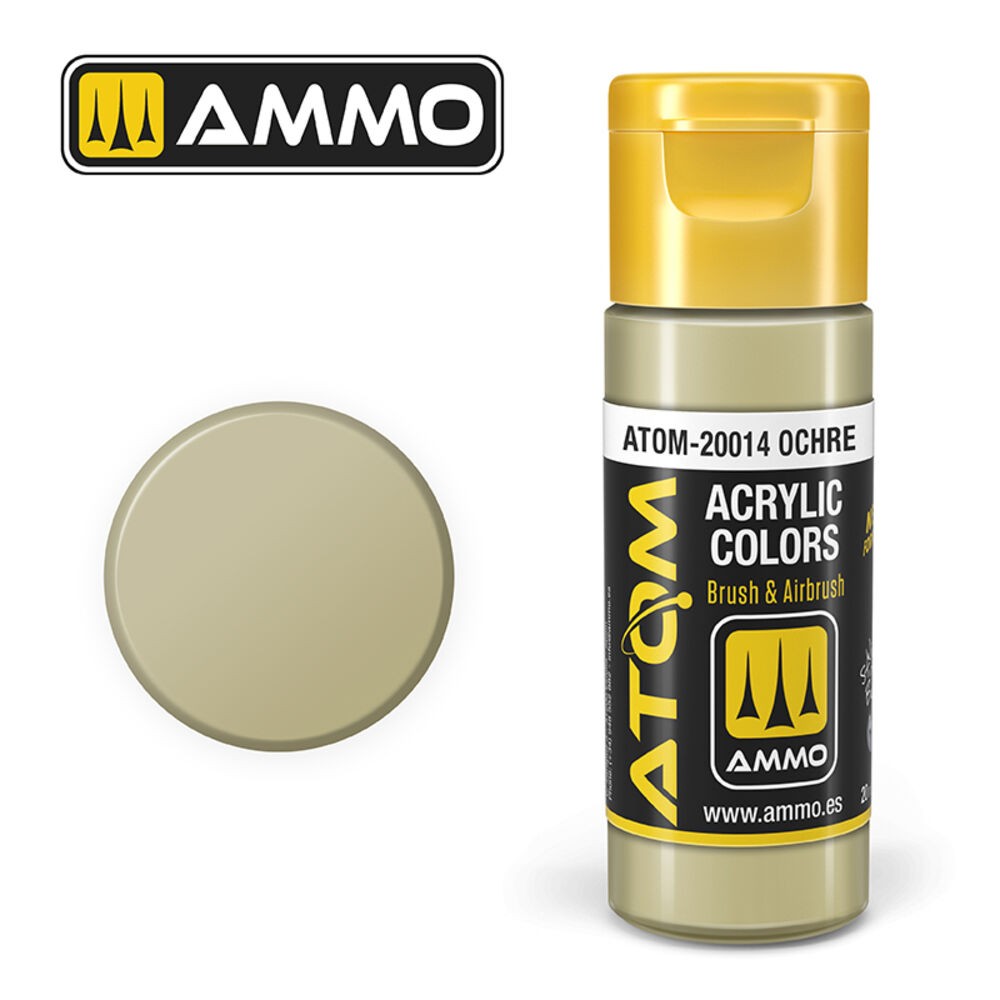 Ammo MIG ATOM-20014 - ATOM COLOR Ochre 20Ml - New