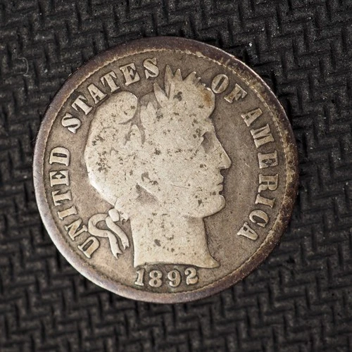 1892    *P* BARBER SILVER DIME    * NICE *    FREE SHIPPING  C2784