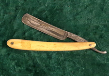 Vintage Wilson & Pugh German Straight Razor - Bone Handle - 3" blade - Nice!