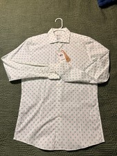 Bar III Dress Shirt Size Medium 15-15.5 Slim Fit Stretch