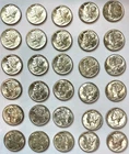 1945-P Uncirculated Mercury Dimes Lot