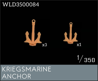 WULA MODELS WLD3500084 1/350 KRIEGSMARINE ANCHOR