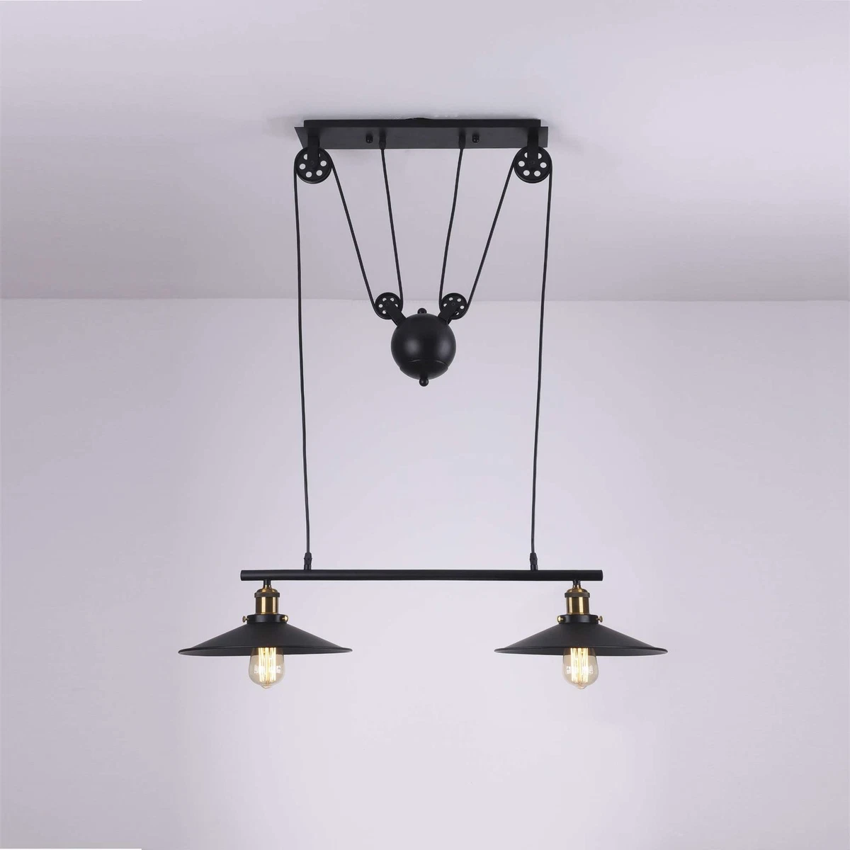 Lampadario Sputnik Vintage, Plafoniera Industriale A 4 Luci, Lampade Da - Foto 3