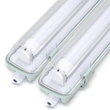 LED Feuchtraumleuchte Deckenleuchte 120/150cm IP65 Garage Lampe Werkstatt