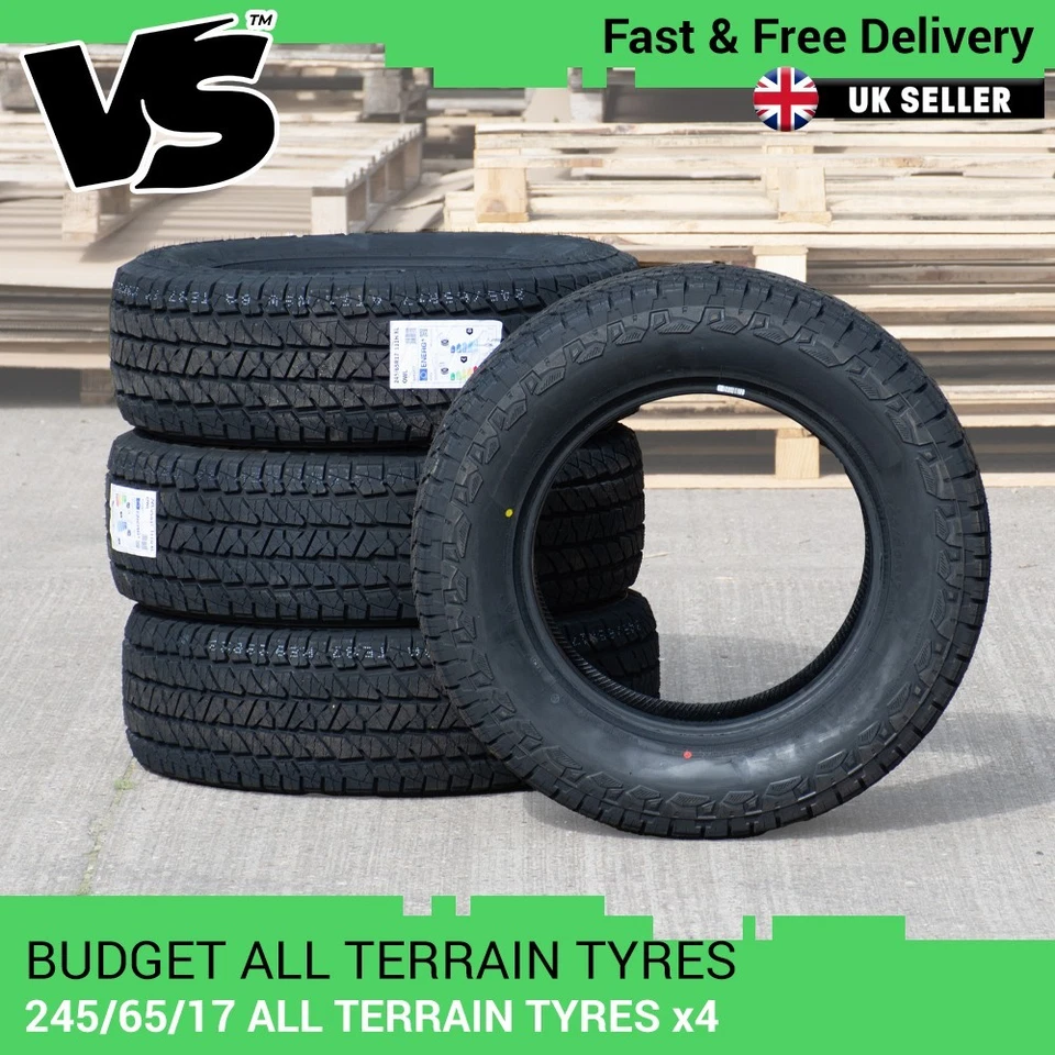 BUDGET ALL TERRAIN AT21 LOAD RATED QUALITY TYRES 4X4 245 65 R17 111 TYRE SET X 4