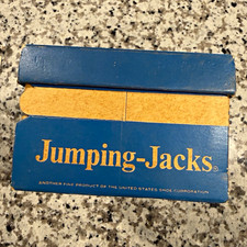 Jumping-Jacks White Leather Hi-Top Kids Shoes Style 1104 Size 3.5 Medium w/ Box