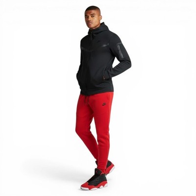 Nike Tech Fleece 2 Piece Windrunner Set Mens Size 2XL Tracksuit Sweatsuit BRED