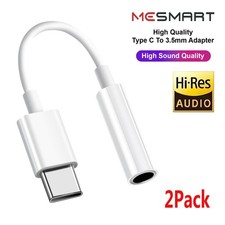 2Pack Type C to 3.5mm Aux Jack Headphone Adapter fit Google Pixel 8 7 6 Pro 7a