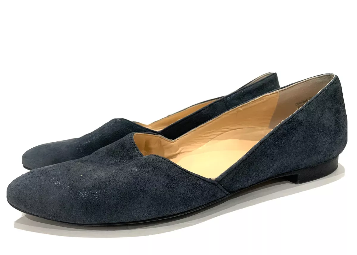 Navy flat shoes uk discount