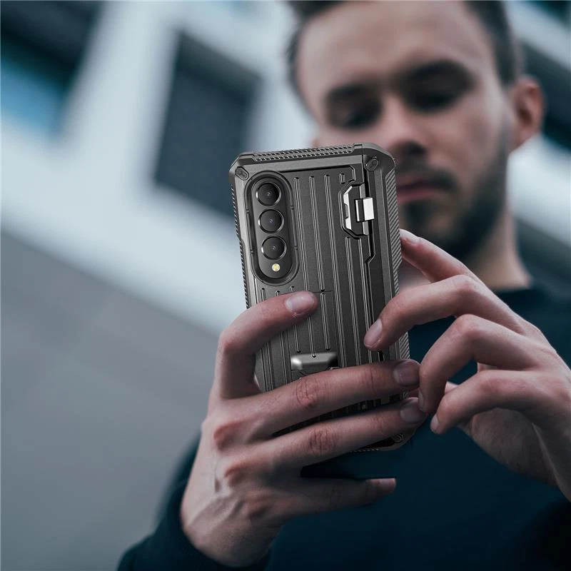 Stand Case For Samsung Galaxy Z Fold 5 4 3 Cover Shockproof Folding Protective - Image 4 of 4