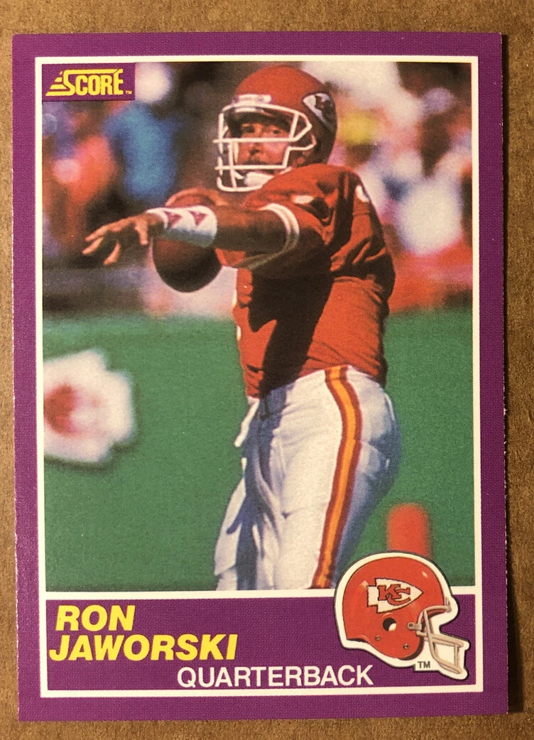 Ron Jaworski 1989 Score Supplemental Card #368S, MINT (BIGJ’S) KC Chiefs
