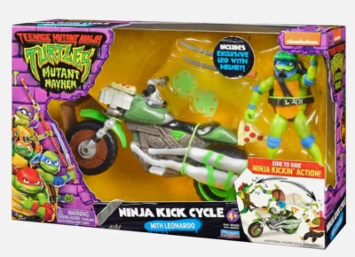 Teenage Mutant Ninja Turtles Movie Ninja Kick Cycle with Leonardo